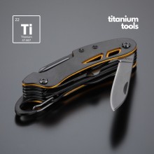 Перочинный нож OPTIMA TITANIUM с карабином