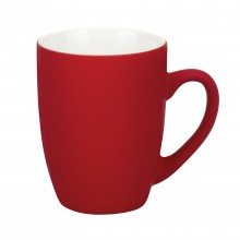 Керамическая кружка Alba 350 ml, soft-touch, красная