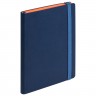 Ежедневник Portobello Trend, Blue ocean, недатированный, синий/оранжевый