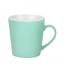 Керамическая кружка Sole 350 ml, soft-touch, бирюзовая