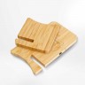 Складная подставка с беспроводным зарядным устройством 15 Вт BAMBOO с подсветкой и цветным логотипом