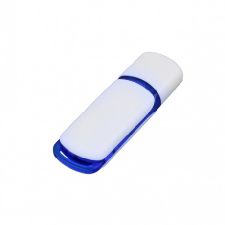 USB - накопитель прямоугольной классической формы с цветными вставками