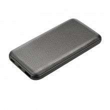 Внешний аккумулятор Carbon PB, 10000 mah, графитовый металлик