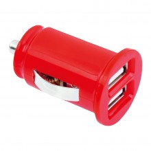 Двойное мини автомобильное зарядное устройство с двумя USB выходами