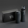 Набор: Бутылка для воды и Термокружка в черной коробке