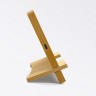 Складная подставка с беспроводным зарядным устройством BAMBOO-2 с подсветкой логотипа мощностью 15 Вт