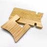 Складная подставка с беспроводным зарядным устройством 15 Вт BAMBOO-2 с подсветкой и цветным логотипом