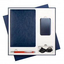 Подарочный набор River side/Cordo/Vertu (Ежедневник недат А5, Ручка, Power Bank)