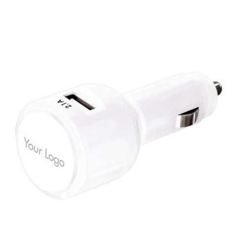 Автомобильное зарядное устройство с подсветкой с 2 USB портами
