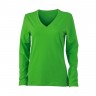 Ladies' Stretch V-Shirt Long-Sleeved