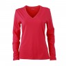 Ladies' Stretch V-Shirt Long-Sleeved