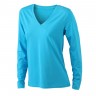 Ladies' Stretch V-Shirt Long-Sleeved