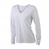Ladies' Stretch V-Shirt Long-Sleeved