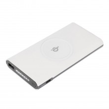 Внешний аккумулятор, Forte с беспроводной зарядкой, 10000 mAh, белый, подарочная упаковка с блистером