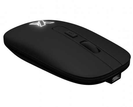 Беспроводная компьютерная мышь с подсветкой логотипа
