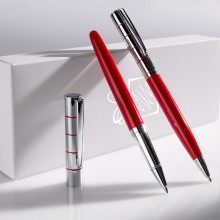 Письменный набор COMMO: шариковая & роллерная ручка