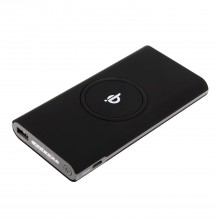 Внешний аккумулятор, Forte с беспроводной зарядкой, 10000 mAh, черный, подарочная упаковка с блистером