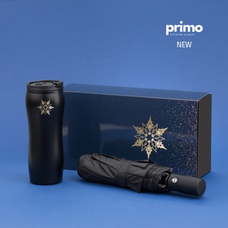 Новогодний набор PRIMO I: Термокружка и Автоматический зонт