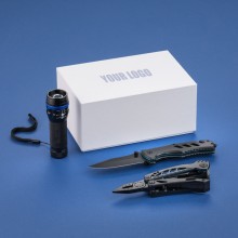 Подарочный набор TOOL SET I: Мультитул OPTIMA, Светодиодный фонарик, Нож водителя OPTIMA