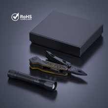 Набор OPTIMA I: Мультитул OPTIMA TITANIUM и Светодиодный фонарик OPTIMA MEDIUM
