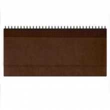 Недатированный планинг VELVET 298x140 мм без календаря, коричневый